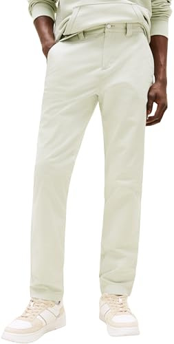 Tommy Jeans Herren Chino Hose Austin Slim Fit, Grün (Misty Sage), 34W/36L