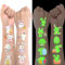 Ostergeschenke Kinder, 10 Blatt Leuchtende Oster Tattoo mit Ostertüten, Kleinigkeiten zu Ostern Kinder, Osterhasen Ostereier Sticker Ostern, Oster Mitgebsel