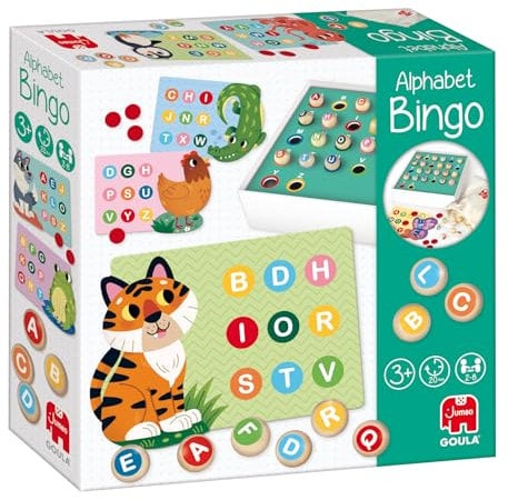 Goula - Alphabet Bingo - Spielzeug für Kinder - Ab 3 Jahren - Bingo Spiel