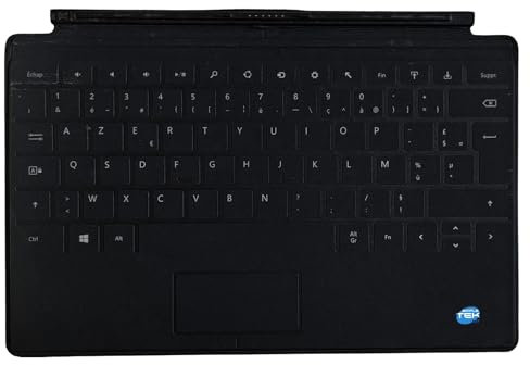 SIMPLETEK - Tastiera Compatibile con Microsoft Surface Pro 2/RT | AZERTY francese, retroilluminata, no RGB | Modello 1515, Nero(Ricondizionato)
