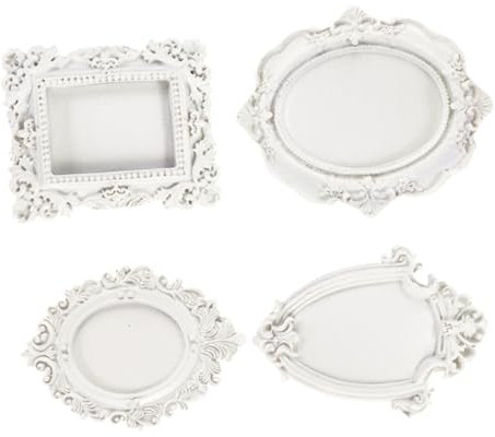 MUCKLILY 4pièces Plateau De Toilette Vintage Décoratif Plateau à Bijoux Organisateur De Bibelots pour Parfum Et Décoration Intérieur