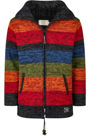 THC Natural Line Schafwoll Strickmantel 903 bunt | Schafwolle | Strickmantel | Schafwoll-Mantel | Woll-Mantel | Schafwollmantel | Außenmantel