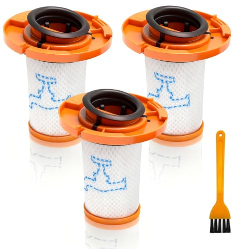 Filtri HEPA ZR009014-3 per Rowenta X-Force Flex 13.60, 12.60, 14.80, 16.60 | Per RH9A36WV/RH98A8WO/RH9B74WO/RH9CD9E0, filtri HEPA lavabili, catturano la polvere fine, facile installazione