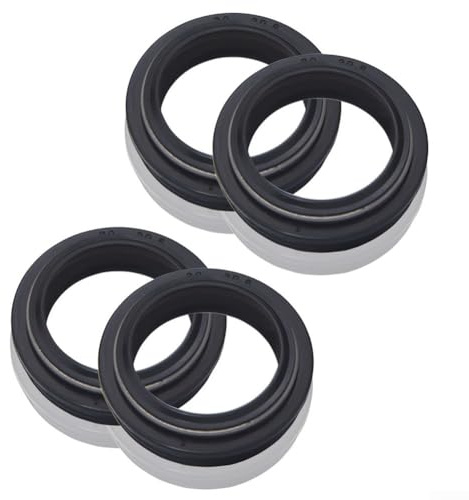 Pumixiy 30-39.6mm, Mountain For Bike Fork Seal, Front Shock Absorber Dust and Oil Seal Cover for 28.6/30/32/34mm Forks, Rubber Seal Ring Set Compatible with Road and Mountain Bikes