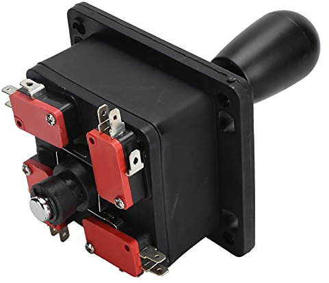 Kits de Bricolage de Jeu D' Encodeur USB sans Retard avec Accessoires de Joystick Durables, Faciles à Utiliser pour les Amateurs de Jeux D' (BLACK)