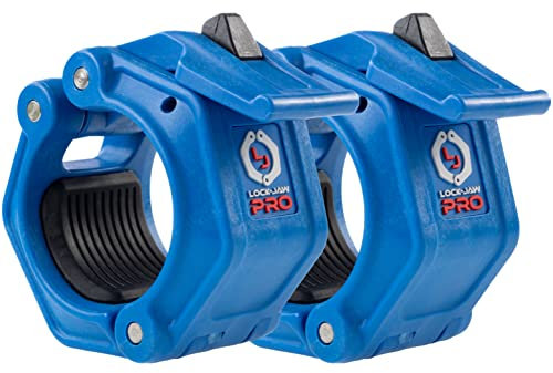 Lock-Jaw PRO 2 Langhantel-Halsband, 50 mm, Blau