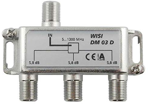 WISI 75107 DM 03 D, Verteiler 1,3 GHz, 3-fach
