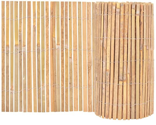 vidaXL Gartenzaun Bambus 1000x50cm Beetumrandung Beeteinfassung Rasenzaun