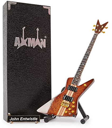 Axman John Entwistle (The Who) - Miniatur-Gitarren-Replik – Musikgeschenke – handgefertigte Verzierung
