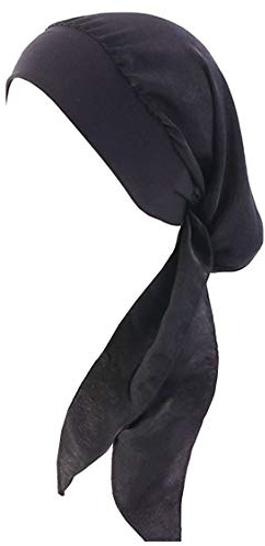 YONKOUNY Kopfbedeckung Chemo Damen Elegante Sommer Elastic Bandana Kopftuch Wrap Headscarf Beanie Hut Kopftuch Schal Turban für Haarverlust Krebs Chemotherapie (#1)