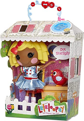 Lalaloopsy Puppe Dot Starlight mit Haustier Bird - 33 cm Astronautenpuppe mit glänzendem blauem Outfit & Schuhen, in wiederverwendbarem Haus-Spielset für Kinder ab 3 Jahren - Exklusiv bei Amazon