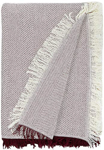 Martina Home Foulard Multiusos Espiga 130X180 Cm Crudo/Granate