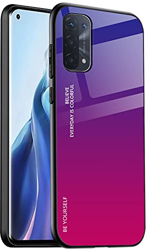 DOINK - Carcasa de Cristal Degradado para OPPO A94 5G, Color 4