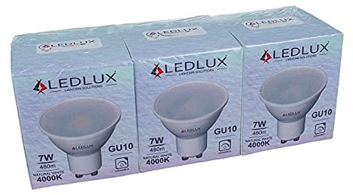 3 Pezzi Lampadine Led GU10 Dimmerabile, 220V 7W=50W 570 Lumens, Faretto Led GU10 Dimmerabile Con Triac Dimmer, Bianco Caldo Neutro Freddo (4000K)
