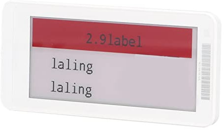 Elektronisches Preisschild, intelligentes ESL-Regaletikett, tragbar, 2,9 Zoll, automatische Aktualisierung, geringer Verbrauch, Echtzeit-Interaktion für Geschäfte, Supermärkte,(schwarz weiß rot)