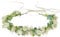 Goledwedy Getrocknete Blumenkranz Haare Schleierkraut Eukalyptus Hochzeit Weiße Blumenkronen kinder für Frauen und Mädchen