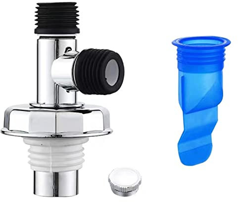 HXZDEY Abfluss-Rückflussverhinderer für Waschmaschine, Universal-T-Verbindungs-Abflussrohr-Verbindungsstück-Adapter, Siphon-Dichtung für Bodenablauf-Rückfluss-Abfluss-Dichtung (Color : B)