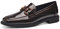 MARCO TOZZI Damen Loafer ohne Absatz Lack Business Slippers, Braun (Mocca Patent), 37