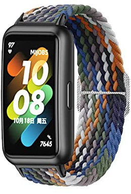 KINOEHOO Correas para relojes Compatible con HUAWEI band 7 Pulseras de repuesto.Correas para relojesde.(vaquero)