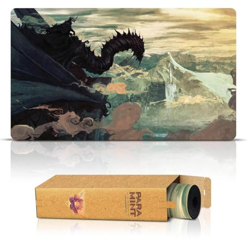 Paramint Witch King of Angmar (Bordes cosidos) - Alfombra de Juego El Señor de los Anillos - Compatible con tapete de Juego Magic The Gathering - Juega a MTG, YuGiOh, TCG