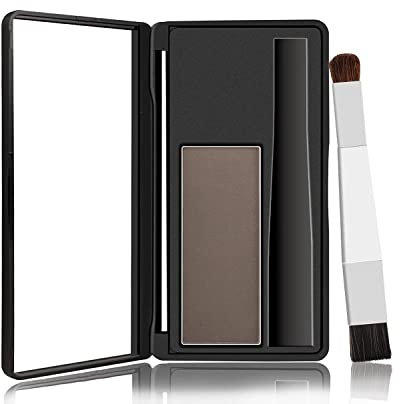 Hair Shadow Powder Root Touch Up Powder, Hair Root Touch Up Hairline Shadow Instantly Hair Powder, Hair Root Concealer Eyebrow Makeup Powder für Dünner Werdendes Haar für Männer (Dunkelbraun)