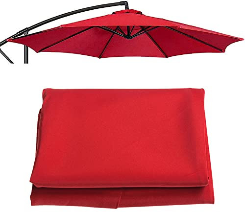 KDHKDFN Toile de Rechange Pour Parasol Déporté Ronde 3m avec 8 Baleines de Remplacement