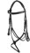 Start Zeus Trensenzaum Leder für Pony, Warmblut und Vollblut, Reittrense, Pferde Trense mit kleinen Kristallen, Inklusive Zügeln und Schnallenverschluss, mexikanisches Trensenband (Cob, Schwarz)