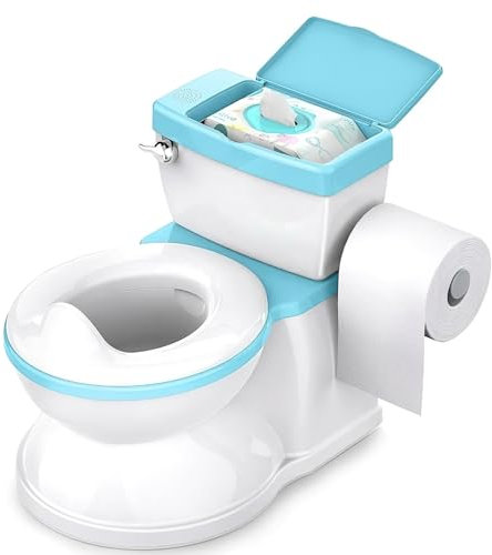 ASENME-BABYBOND Kindertopf für Babys und Kinder mit Spülgeräusch Kindertöpfchen (Blau)