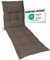 Herlag Liegenauflage AVA 190x60x9cm | Extra Dickes Liegepolster 9cm mit Kopfpolster | Polsterauflage für Gartenliege mit Deluxe-Komfort | Öko Tex 100 | Taupe