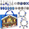 LIHELEI Adventskalender 2024 Mädchen Kinder, DIY Adventskalender Schmuck Mädchen, Weihnachtskalender 24 Füllung Armbänder Schmuck Basteln Mädchen Geschenke für Mädchen 5 6 7 8 9 10 11 12 Jahre
