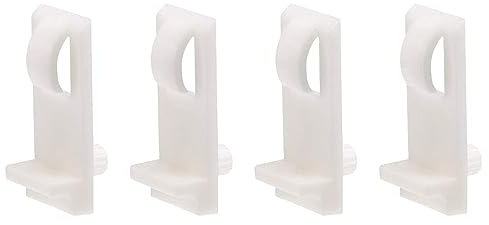 TOP-VIGOR 20Pcs Plastic Shelf Support Pegs, 5mm Cabinet Shelf Clips, Cupboard Shelves Locking Furniture Installation Accesorries for Kitchen Book Shelves Supplies