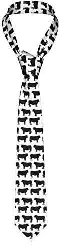 BEEOFICEPENG Herren-Krawatten mit Kuh-Aufdruck, Herren-Krawatten, Business-Krawatten, Anzug-Krawatte, weiche Hochzeit, Gentleman, formelle Krawatte