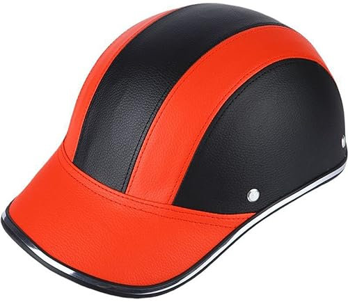 Retro Motorradhelm Halbschalenhelm Mit ECE Zulassung Baseball Cap Helm Jethelm Deutscher Stil Totenkopf Kappe Helm Motorrad Cruiser Roller Cool Helm Für Männer Und Frauen 2,54CM-62CM