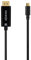 AISENS Cable Conversor USB-C a Displayport 8K@60Hz. USB-C/M-DP/M. Negro. 0.8M