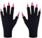 UV-Handschuhe für Nägel UV Schutzhandschuhe Gel Maniküre Handschuhe Anti UV Fingerlose Handschuhe Schützen Hand Vor Uv Lampe Nail Art Hautpflege für Damen Maniküre Autofahren Angeln (1 Paar Schwarz)