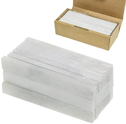 Gessetti di Steatite, 27 Pezzi Gessi di Soapstone per Saldatore, Bianchi Gesso Francese Strumento di Marcatura per Ingegneri & Costruttori, Bastoni Soapstone 105x9x4 mm
