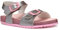 Geox J Adriel Girl I Sandal, Silver/Pink, 31 EU