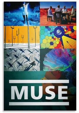 ijshndgn Muse-Poster, Vintage-Kunst, Raumdekoration, ästhetisch für Schlafzimmer, Wohnzimmer, Wände, ästhetisches Poster, 30 x 45 cm, ungerahmter Stil