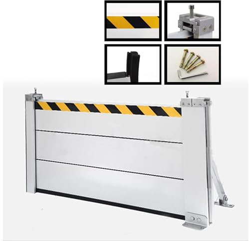 Wiederverwendbarer Hochwasserschutzschild aus Aluminium | Hochwasserschutz-Dammbalkensystem zum Schutz vor Regen, Hochwasserschutzwand für Garagentore, anpassbar (13,5 x 3,9 Fuß)