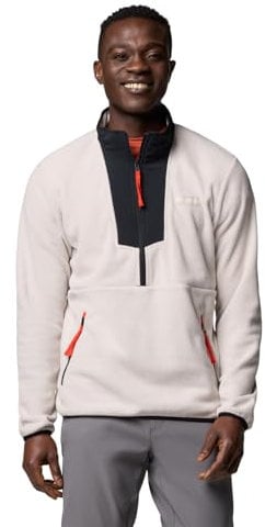 Columbia Sequoia Grove Half Zip Fleece, Strato esterno in pile, Materiale ecocompatibile, Tasche di sicurezza, Bordo flessibile - da uomo