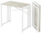 Lutown-Teen Klappbarer Computertisch 90 cm, Schreiben Gaming Computer Camping Schreibtisch, Keine Montage erforderlich Home Office Tisch, Natürlich und Weiß