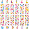 Stick ers Prinzessin Kinder Mädchen- 12 Blätter Prinzessin 3D Puffy Stickers Set Wasserdichte Vinyl-Aufkleber Anime Geschwollen Stickers Deko Party Mitgebsel Geburtstag für Laptop Skateboard Scrapbook