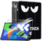 Cover per Lenovo Idea Tab Pro 12.7 2025 custodie +1 Pezzi Vetro Temperato,Gomma Protezione Protettivo,Ultra Sottile Antiurto Anti-Graffio TPU Flessibile Case -Occhi grandi
