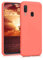 kwmobile Housse Compatible avec Samsung Galaxy A20e Coque - Housse de téléphone Protection Souple en Silicone - Corail Vif