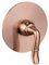 PaulGurkes Kupfer Unterputz Einhandmischer Armatur Nostalgie Rote Bronze Mischbatterie Unterputzarmatur Duscharmatur Badewannenarmatur Einhebelarmatur Montagebox Vintage Landhausstil