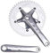 Kurbelgarnitur mit 1 Geschwindigkeit, 48 Zähne, 170 mm, 130 BCD-Fixie-Kurbelgarnitur mit Schutzabdeckung für Singlespeed-Fahrrad, Fixie-Fahrrad, Rennrad (Silber)