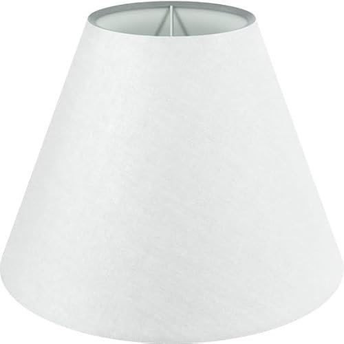 Wogati® Premium Lampenschirm E14/E27 Baumwolle | verschiedene Größen & Farben | Farbe: Weiß/Größe: M | Lampenschirm Stehlampe + Lampenschirm Hängelampe + Lampenschirm für Tischlampe