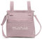 Bolsa Panera Para Carrito de Bebé Personalizada – Bolsa Talega para Carrito de Bebé con Nombre - Piqué Waffle - Piqué Piqué - Handmade - Hecho en España - Nenel (Rosa Maquillaje)