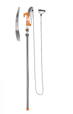 BRADAS - KT-V1521-375, Svettatoio con Segaccio professionale e manico regolabile 155-375 cm, allungabile per potatura, sega multiuso per potature a mano. Lunghezza lama 23 cm, asola 26 mm.