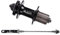 pistro MTB 32 Loch Schnellspanner und Achsnaben für 6 Bolzen Scheibenbremse Mountainbike, vorne 100 mm/hinten 135 mm – Schwarz hinten